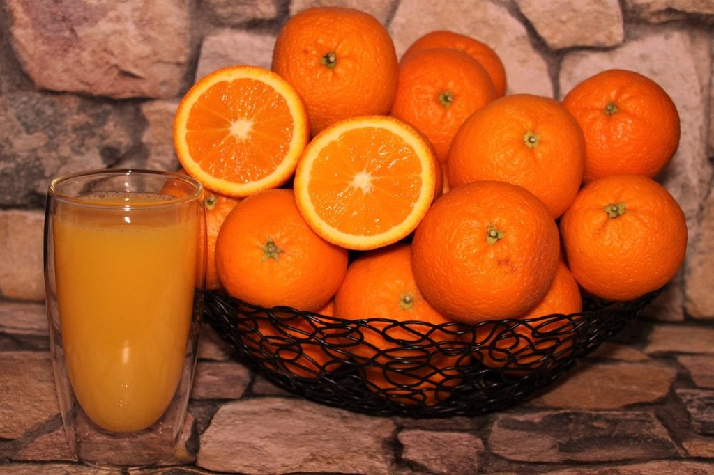 orange, juice, fruit